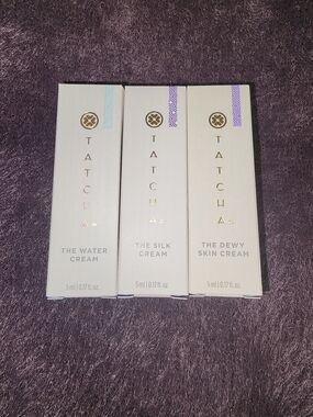 NIB $30 Tatcha Cream Trio in White Sample Sizes Each Tube Is  .17fl Ounces